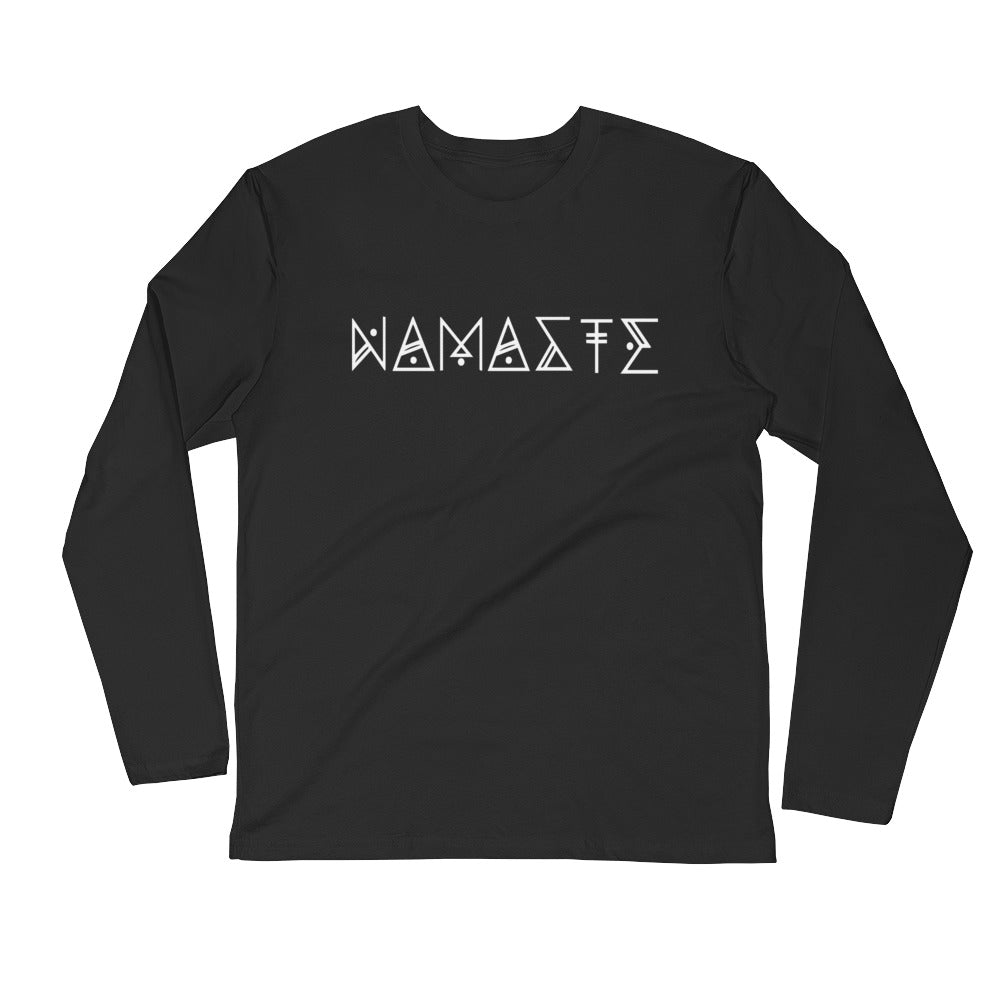 Namaste woke long Sleeve Fitted Crew