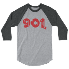 901 Baseball 3/4 sleeve raglan shirt