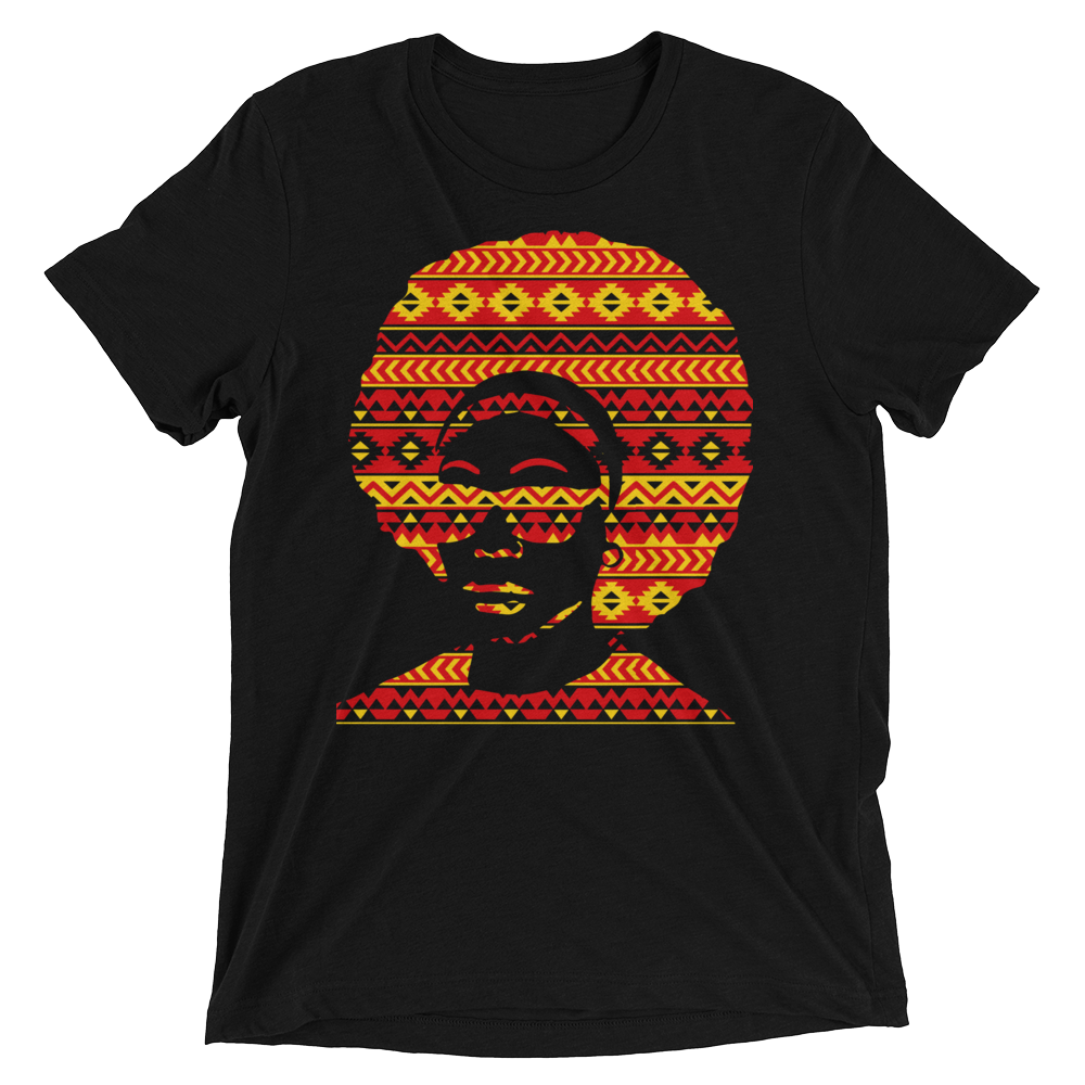 Tribal Pattern Afro DJ T-shirt