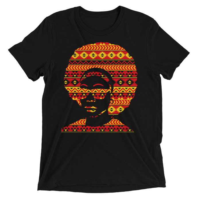 Tribal Pattern Afro DJ T-shirt